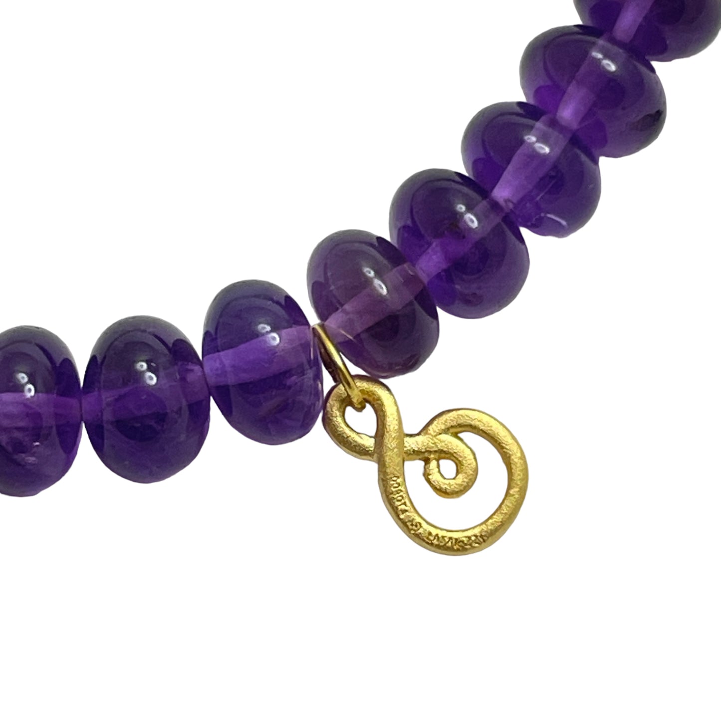 22k gold amethyst peridot bracelet