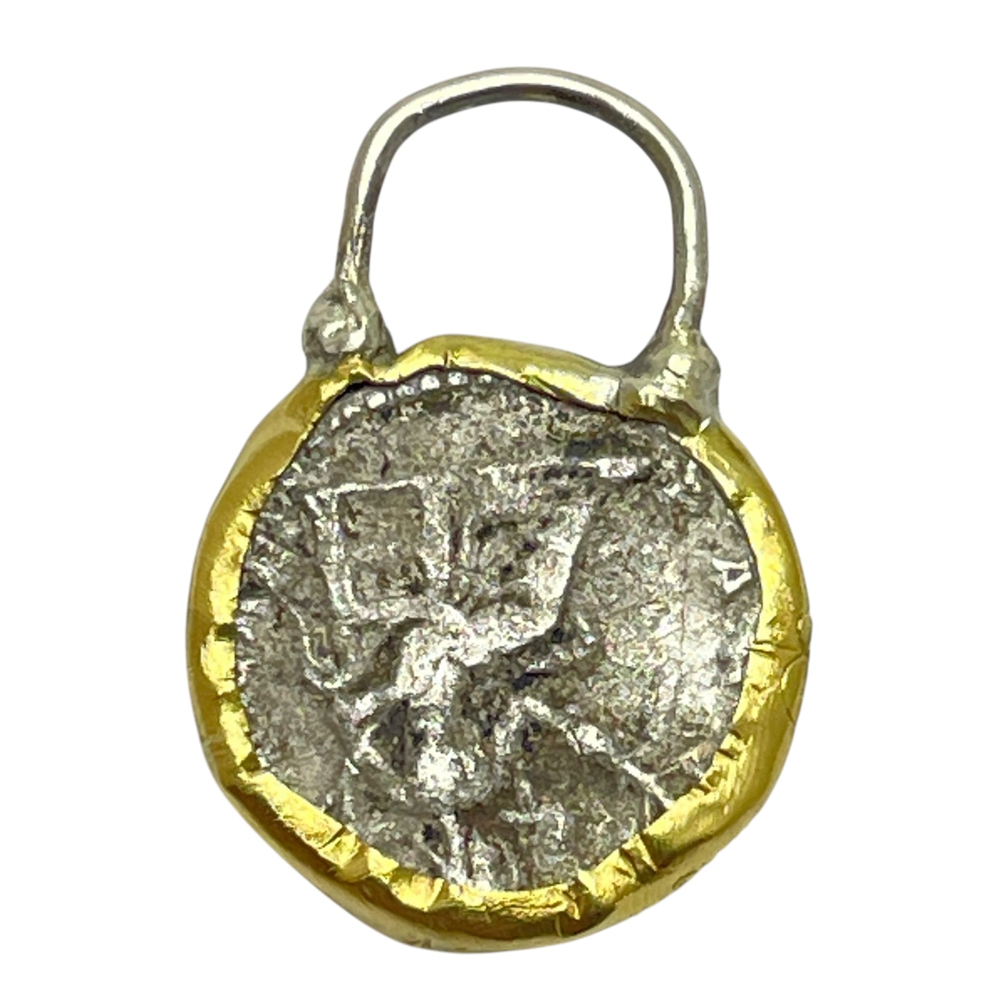 22k ancient Greek coin charm