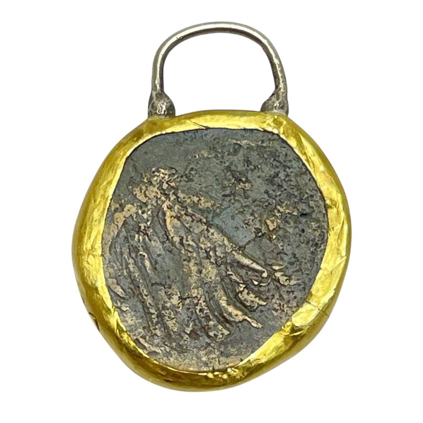 22k ancient Greek coin charm