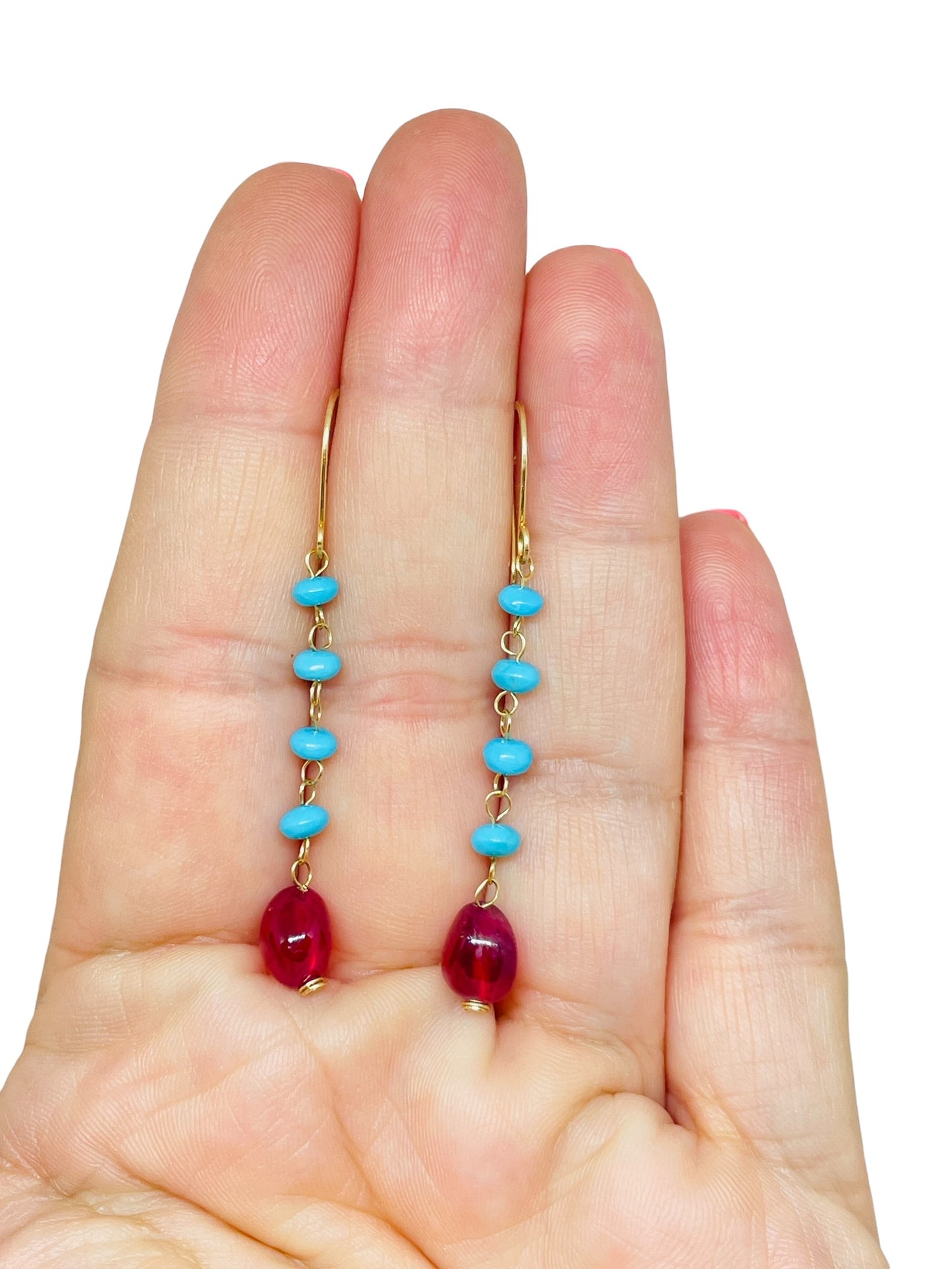 GEMME - 14k gold gemstone earrings