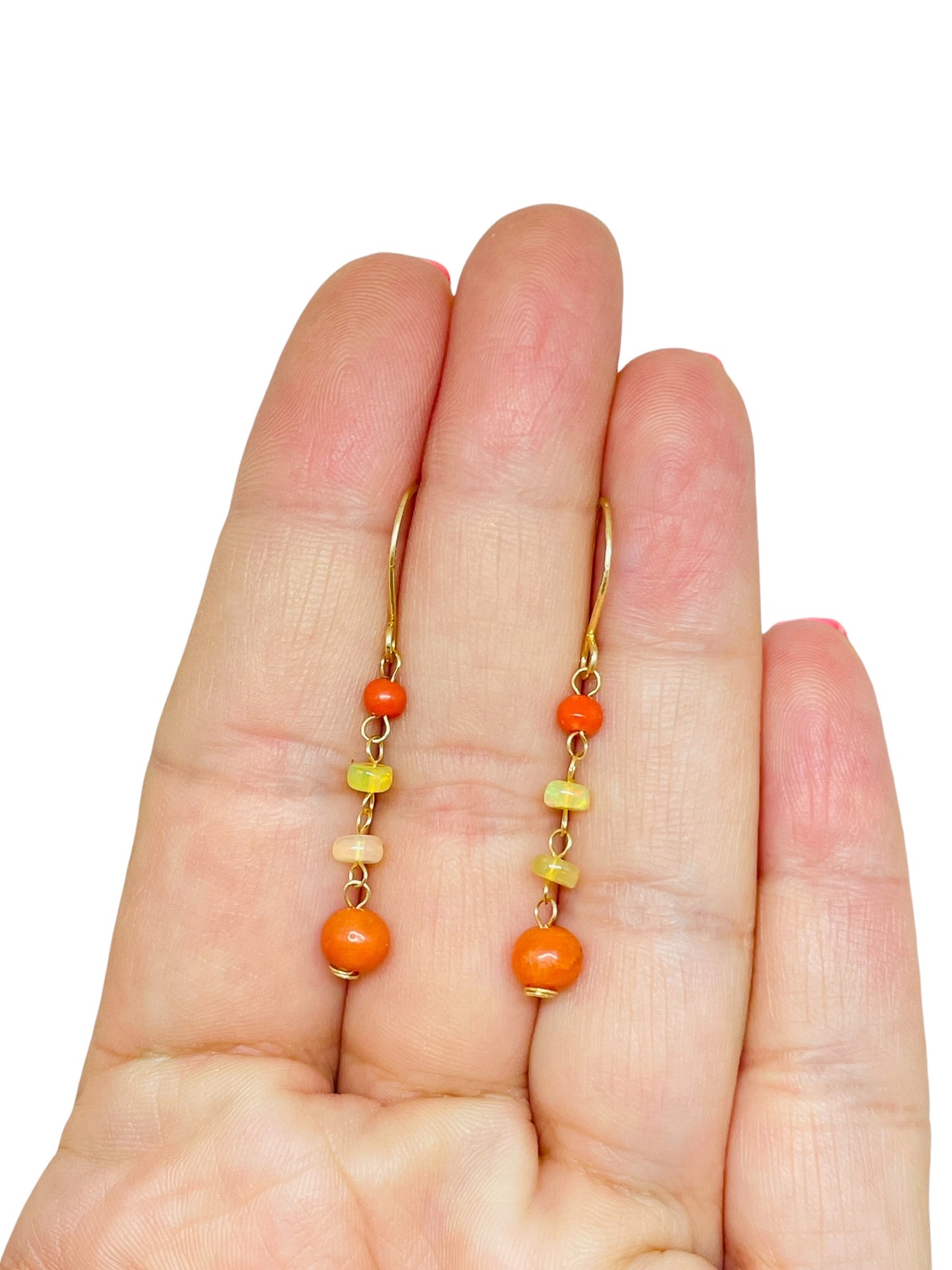 GEMME - 14k gold gemstone earrings