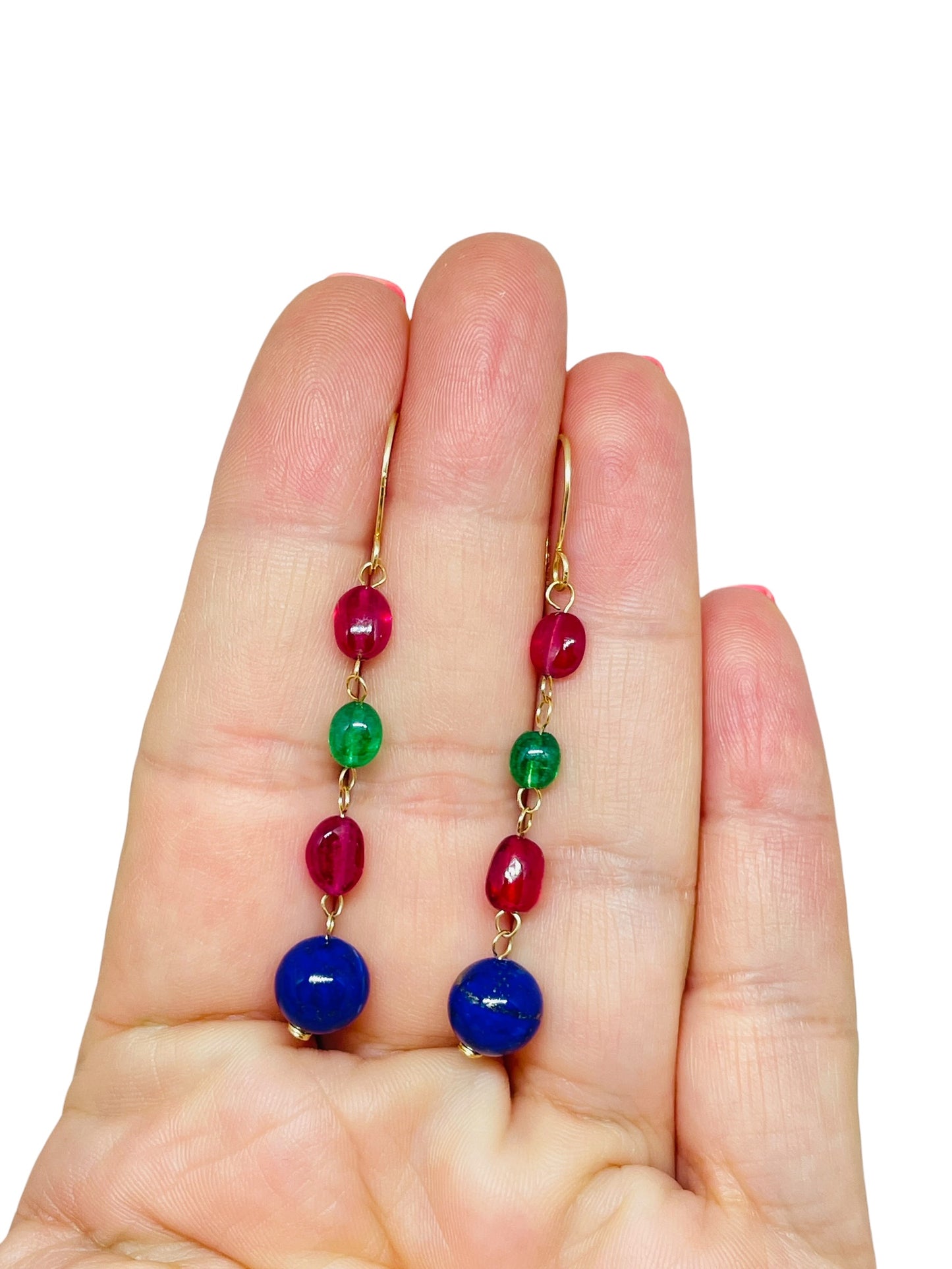 GEMME - 14k gold gemstone earrings
