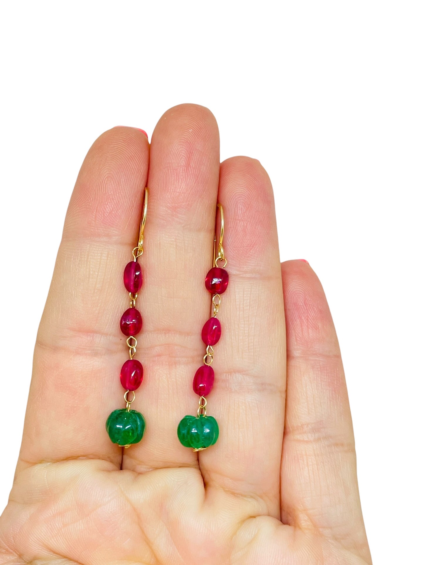 GEMME - 14k gold gemstone earrings
