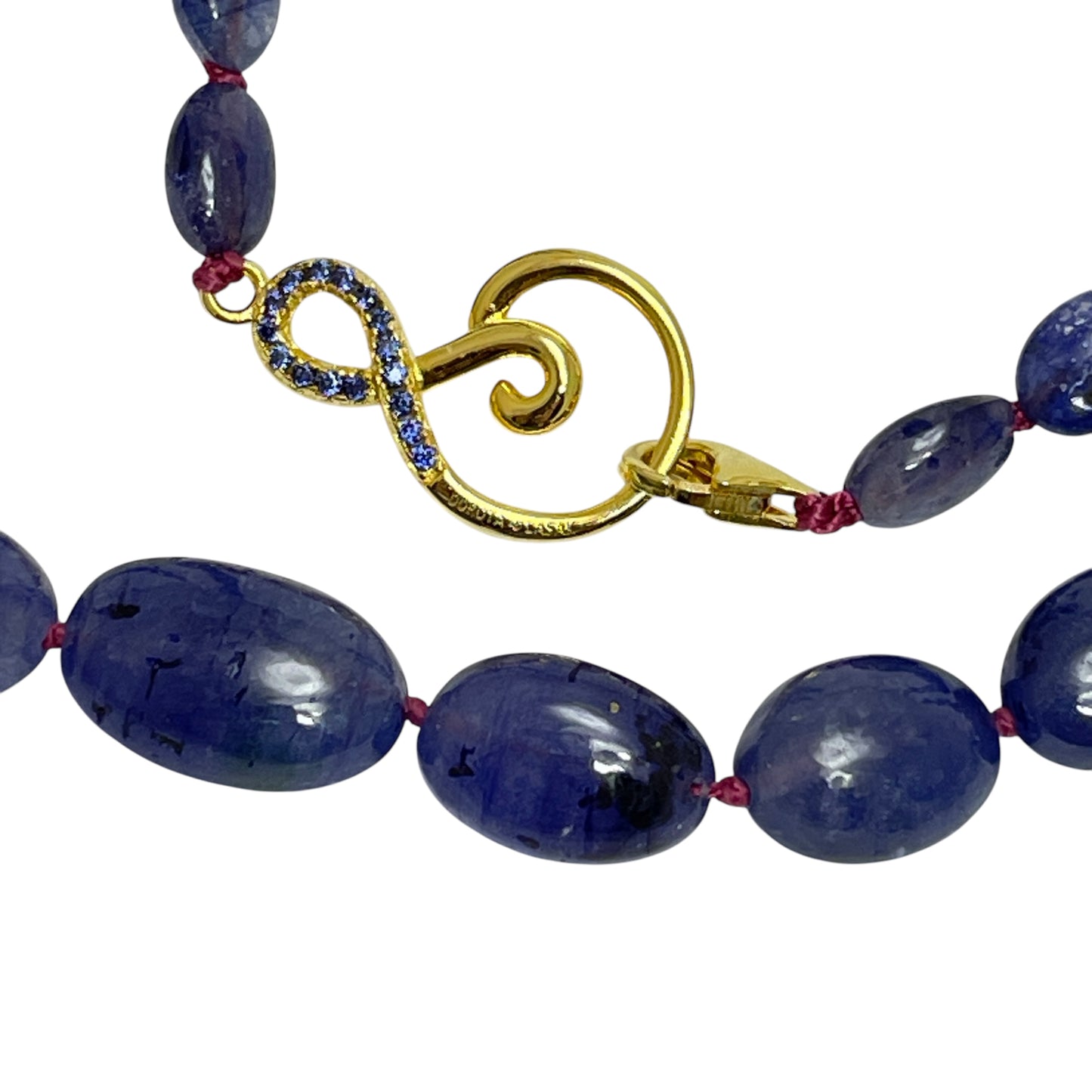 Sapphire beaded necklace