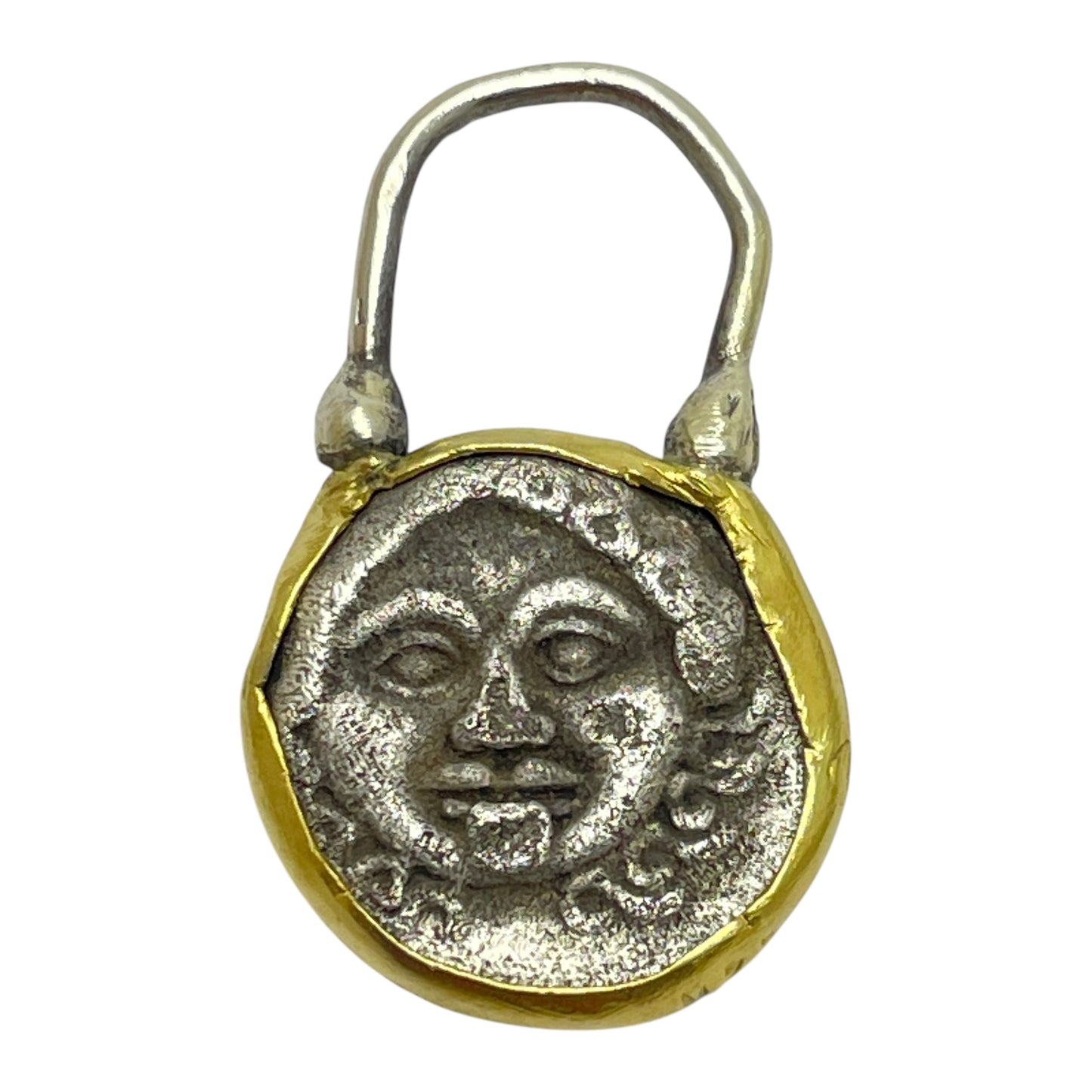 22k ancient Greek coin charm