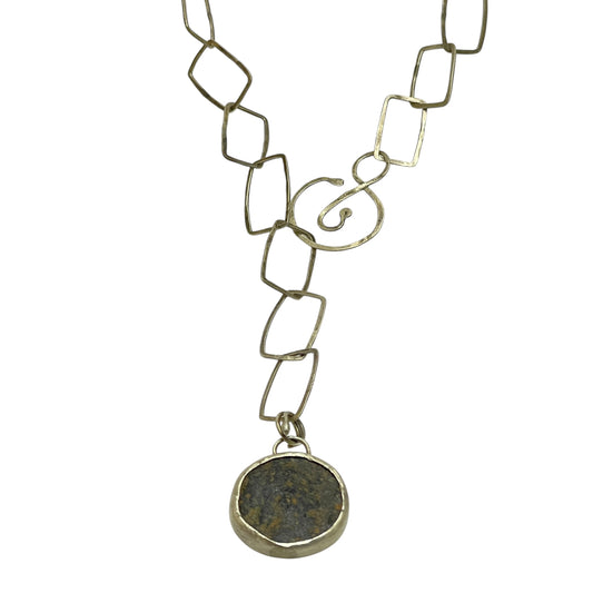 Sterling silver coin necklace