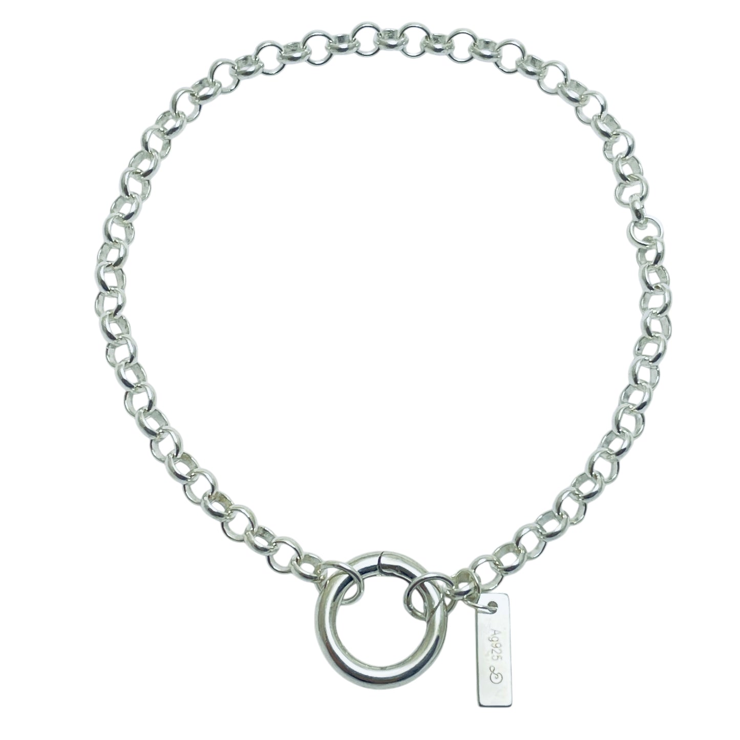 Sterling silver chain bracelet