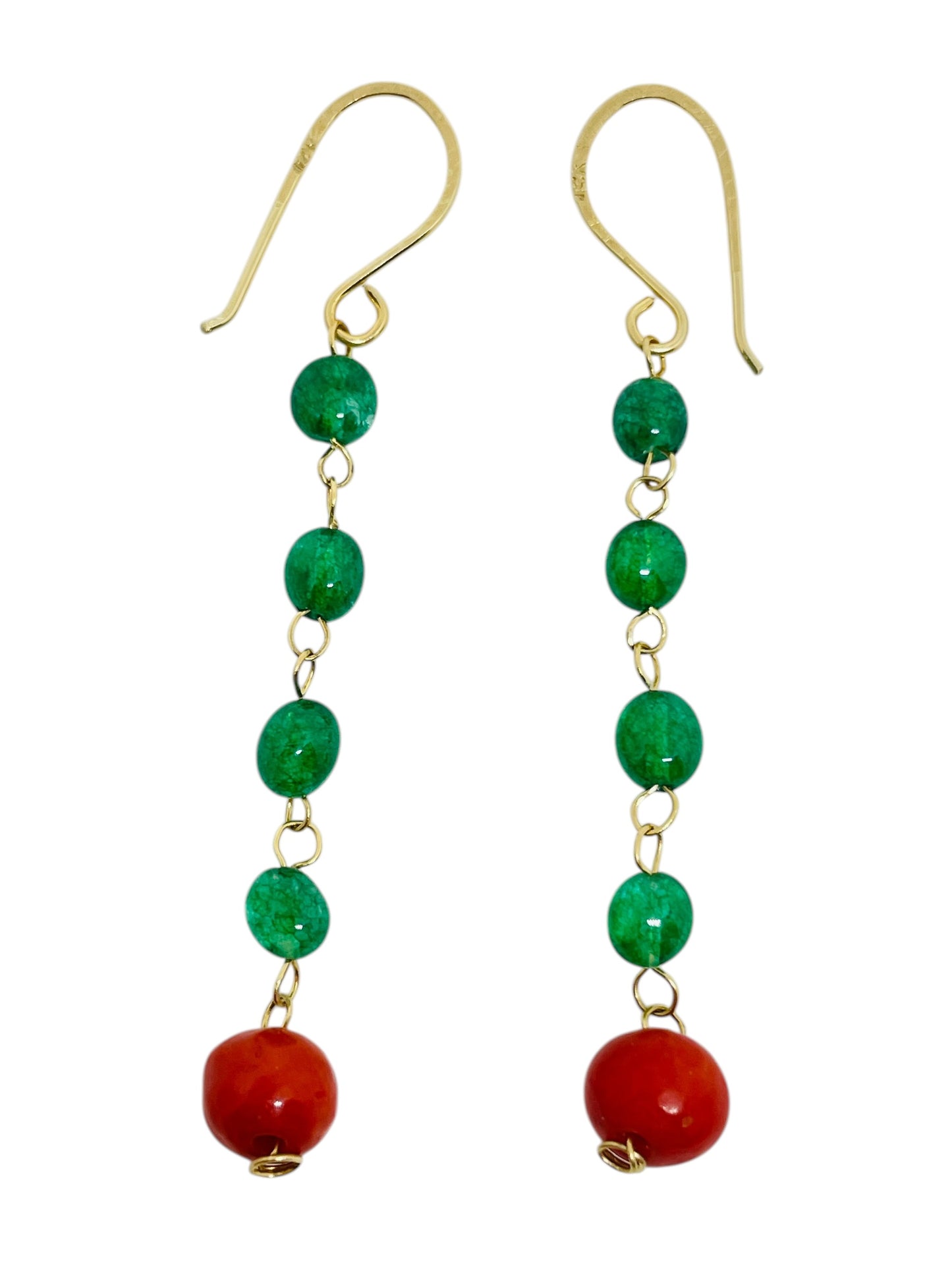 GEMME - 14k gold gemstone earrings