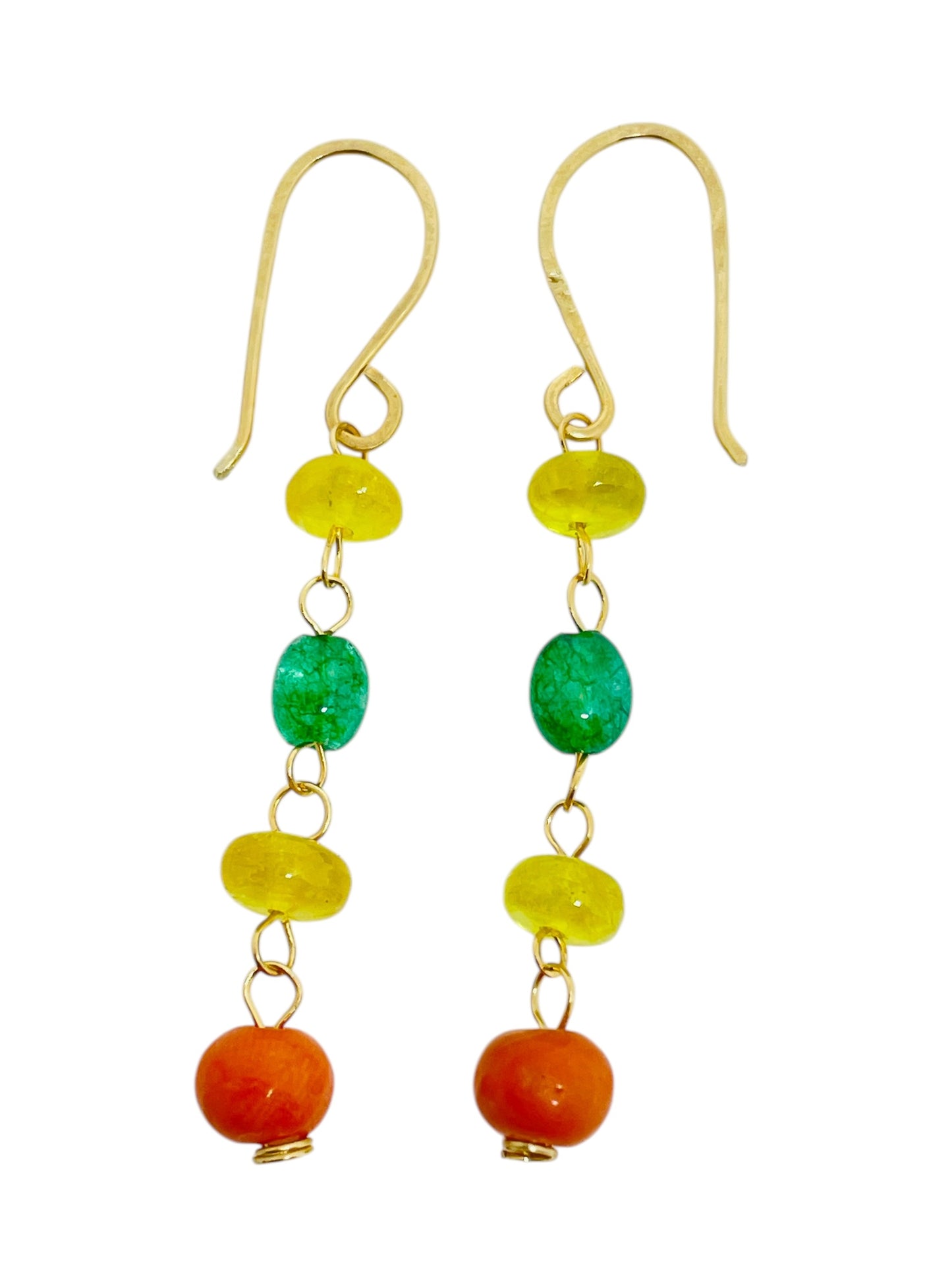 GEMME - 14k gold gemstone earrings