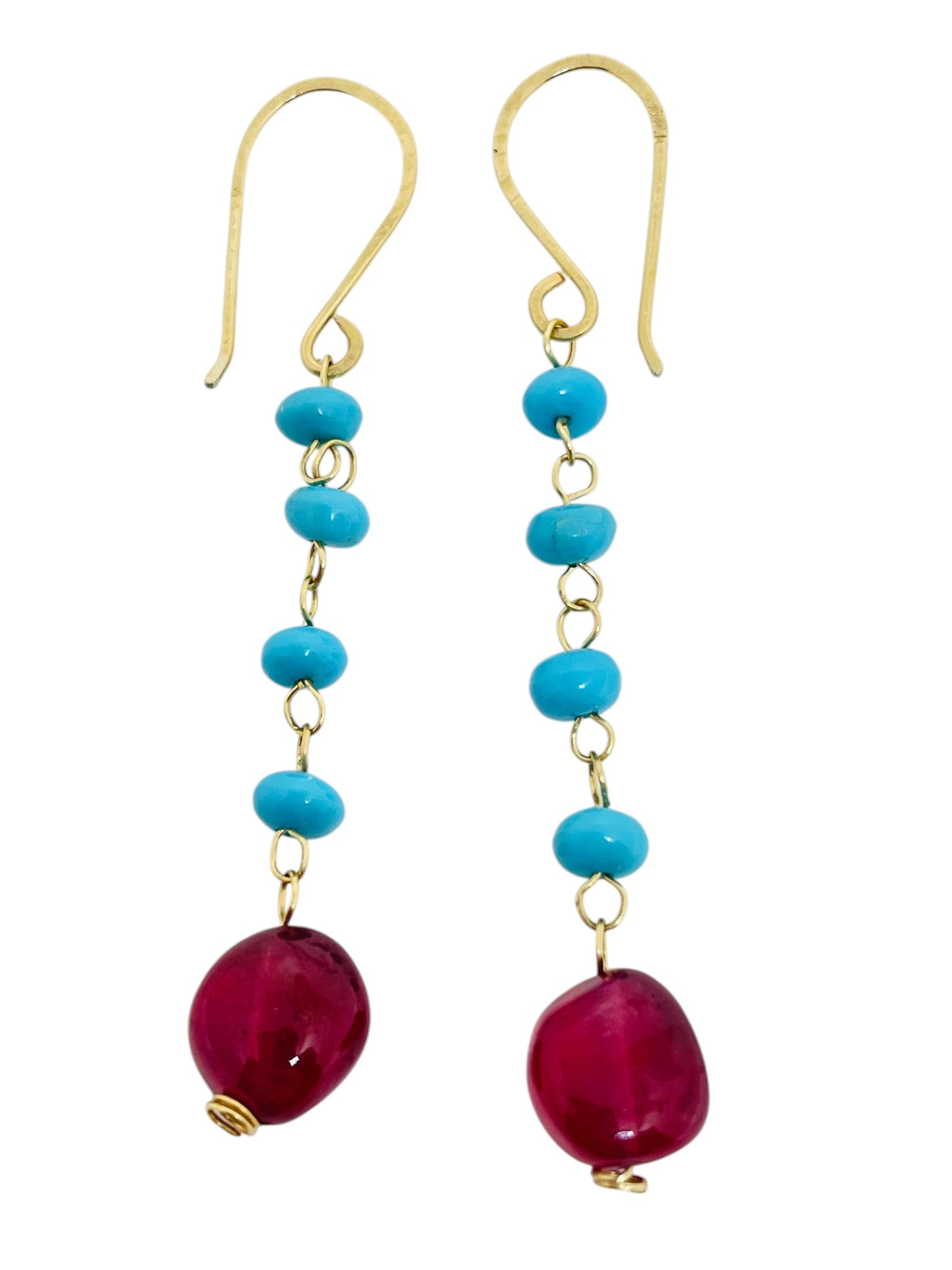 GEMME - 14k gold gemstone earrings