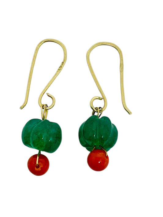 GEMME - 14k gold gemstone earrings