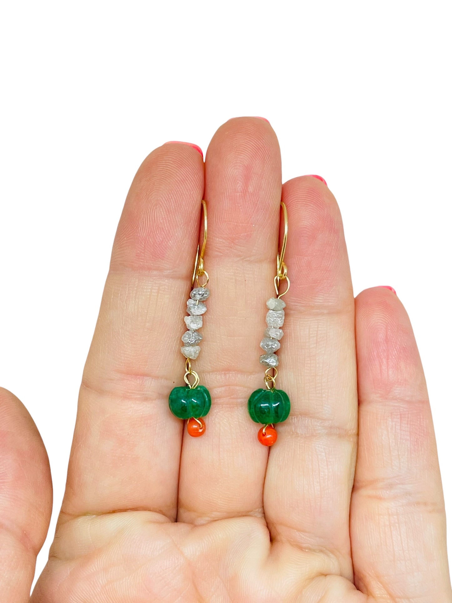 GEMME - 14k gold gemstone earrings