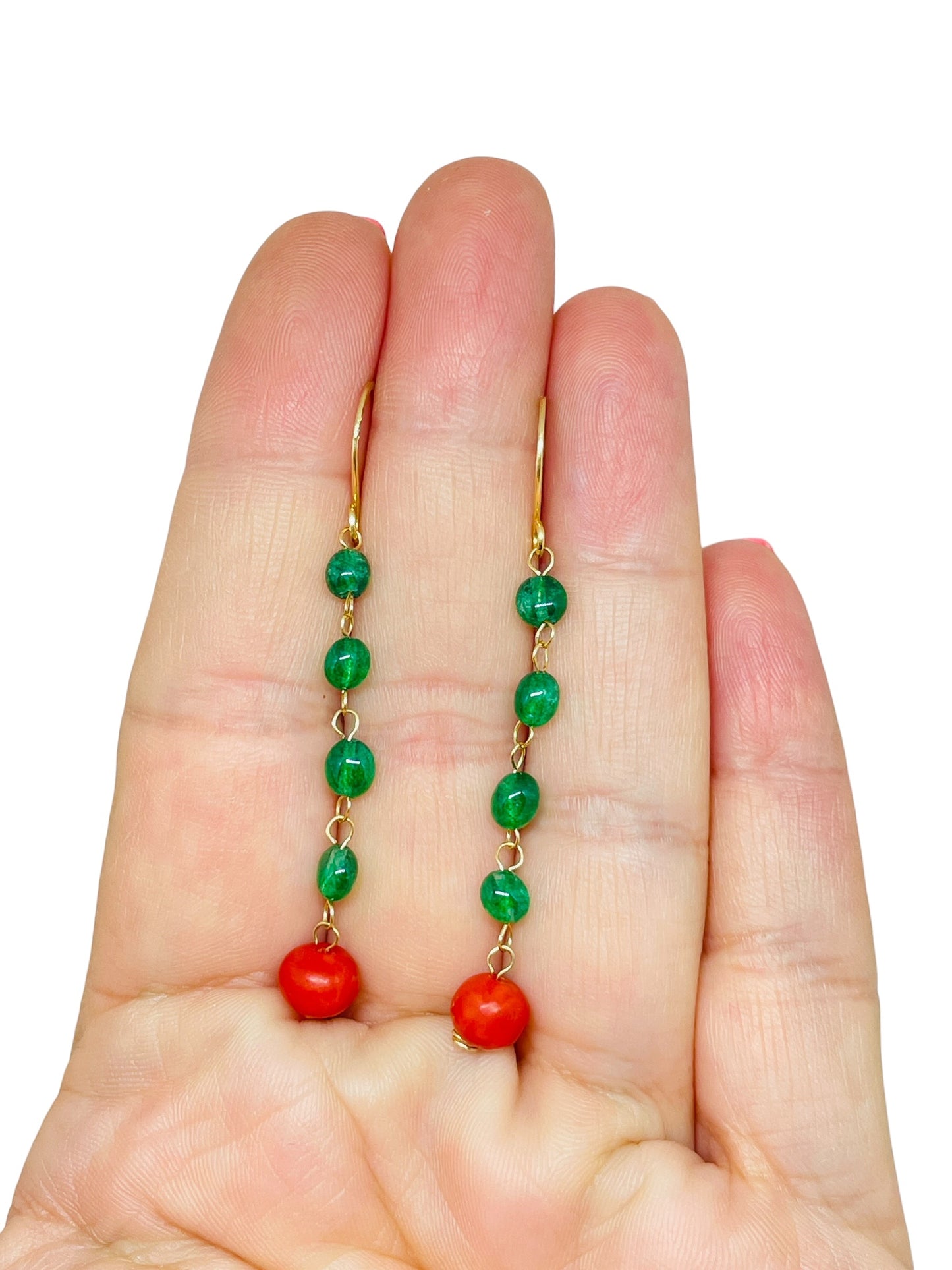 GEMME - 14k gold gemstone earrings
